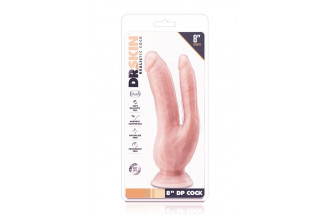Телесный фаллоимитатор 8 Inch DP Cock - 20,32 см.
