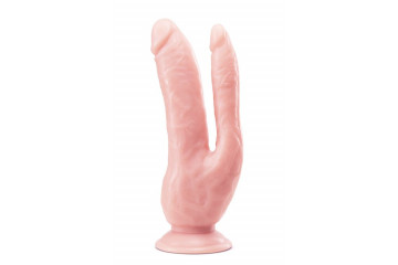 Телесный фаллоимитатор 8 Inch DP Cock - 20,32 см.