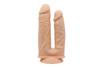 Телесный анально-вагинальный фаллоимитатор Double Penetrator - 19,5 см.