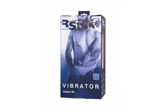 Телесный анально-вагинальный вибратор RealStick Silicone Jason M - 18 см.