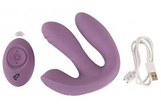 Фиолетовый тройной вибратор MIREVA RC Triple Hands-Free Vibrator