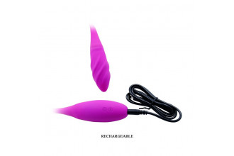Двусторонний вибромассажер на гибком стержне Snaky Vibe - 60 см.