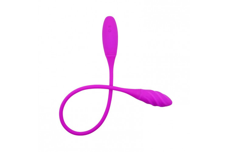 Двусторонний вибромассажер на гибком стержне Snaky Vibe - 60 см.