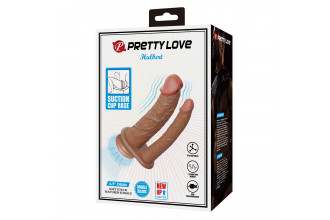 Анально-вагинальный вибратор-реалистик Hulbert - 20 см.