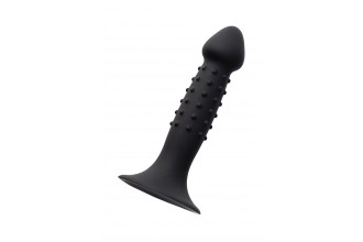 Черный анальный фаллоимитатор Spikn - 14 см.