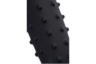 Черный анальный фаллоимитатор Spikn - 14 см.