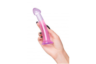 Фиолетовый фаллоимитатор Jelly Dildo S - 15,5 см.