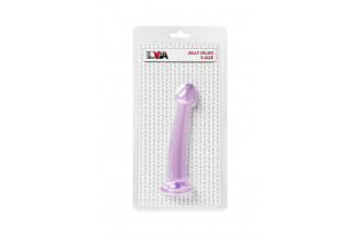 Фиолетовый фаллоимитатор Jelly Dildo S - 15,5 см.