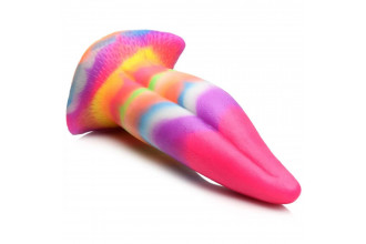 Фантазийный люминесцентный стимулятор-язык Unicorn Kiss Unicorn Tongue Glow-in-the-Dark Silicone Dildo - 21,3 см.