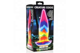 Фантазийный люминесцентный стимулятор-язык Unicorn Kiss Unicorn Tongue Glow-in-the-Dark Silicone Dildo - 21,3 см.