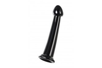 Черный фаллоимитатор Jelly Dildo M - 18 см.