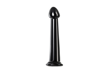 Черный фаллоимитатор Jelly Dildo M - 18 см.