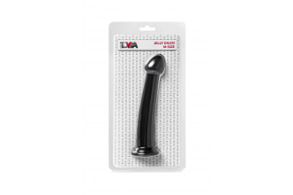 Черный фаллоимитатор Jelly Dildo M - 18 см.