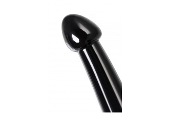 Черный фаллоимитатор Jelly Dildo M - 18 см.