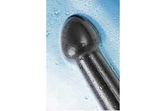 Черный фаллоимитатор Jelly Dildo M - 18 см.
