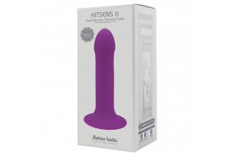 Фиолетовый дилдо на присоске Hitsens 6 - 13,5 см.