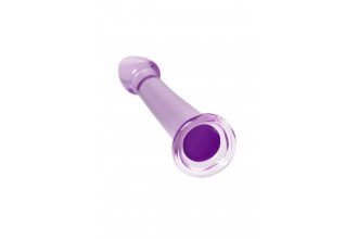 Фиолетовый фаллоимитатор Jelly Dildo M - 18 см.