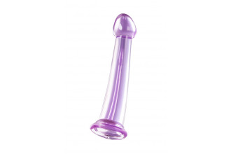 Фиолетовый фаллоимитатор Jelly Dildo M - 18 см.