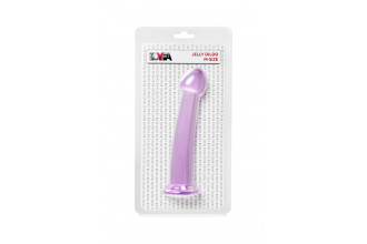 Фиолетовый фаллоимитатор Jelly Dildo M - 18 см.