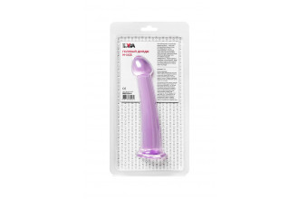 Фиолетовый фаллоимитатор Jelly Dildo M - 18 см.
