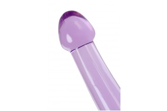 Фиолетовый фаллоимитатор Jelly Dildo M - 18 см.