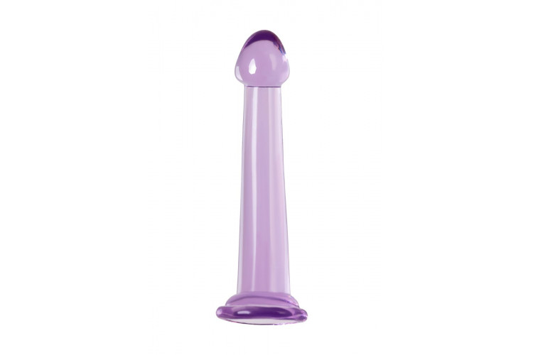 Фиолетовый фаллоимитатор Jelly Dildo M - 18 см.
