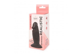 Реалистичный коричневый анальный фаллоимитатор Erowoman на присоске