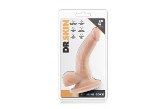 Телесный анальный фаллоимитатор 4 Inch Mini Cock - 12 см.