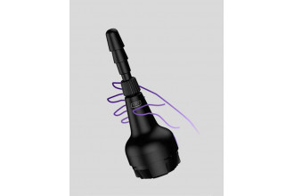 Черный полый фаллоимитатор для KIIROO Keon - 19,1 см.