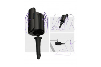 Черный полый фаллоимитатор для KIIROO Keon - 19,1 см.