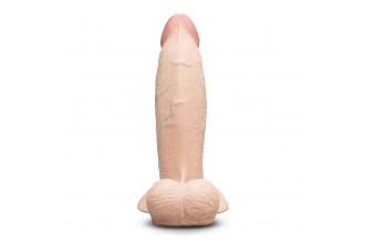 Телесный анальный фаллоимитатор Slipskin 8’’ Girthy - 20,3 см.