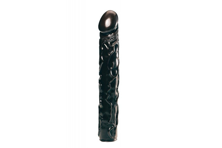 Чёрный фаллоимитатор BIG BONANZA 13 BLACK BUTT PLUG - 33 см.