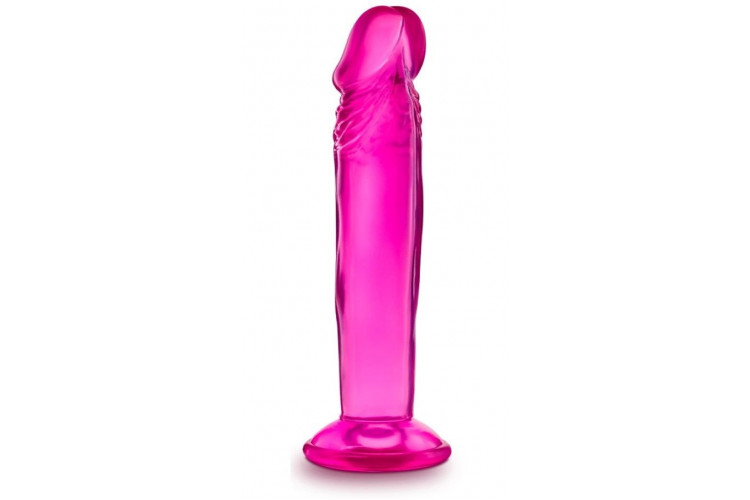 Розовый анальный фаллоимитатор Sweet N Small 6 Inch Dildo With Suction Cup - 16,5 см.