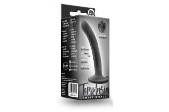 Черный анальный фаллоимитатор на присоске Twist Small - 11,4 см.