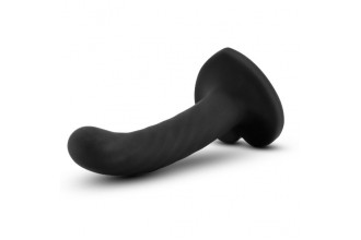 Черный анальный фаллоимитатор на присоске Twist Small - 11,4 см.