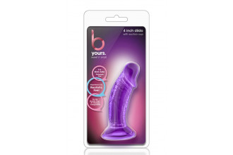 Фиолетовый фаллоимитатор на присоске SWEET N SMALL 4INCH DILDO - 11,4 см.