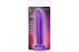 Фиолетовый анальный фаллоимитатор Sweet N Small 6 Inch Dildo With Suction Cup - 16,5 см.
