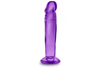 Фиолетовый анальный фаллоимитатор Sweet N Small 6 Inch Dildo With Suction Cup - 16,5 см.