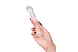 Прозрачный фаллоимитатор Jelly Dildo S - 15,5 см.