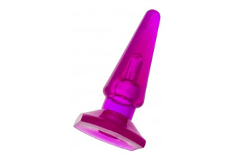 Фиолетовая анальная пробка BUTT PLUG - 9,5 см.