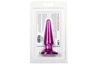 Фиолетовая анальная пробка BUTT PLUG - 9,5 см.