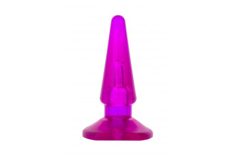 Фиолетовая анальная пробка BUTT PLUG - 9,5 см.