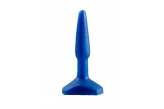 Синий анальный стимулятор Small Anal Plug - 12 см.