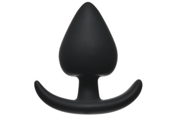 Чёрная анальная пробка Perfect Fit Plug Medium - 9 см.