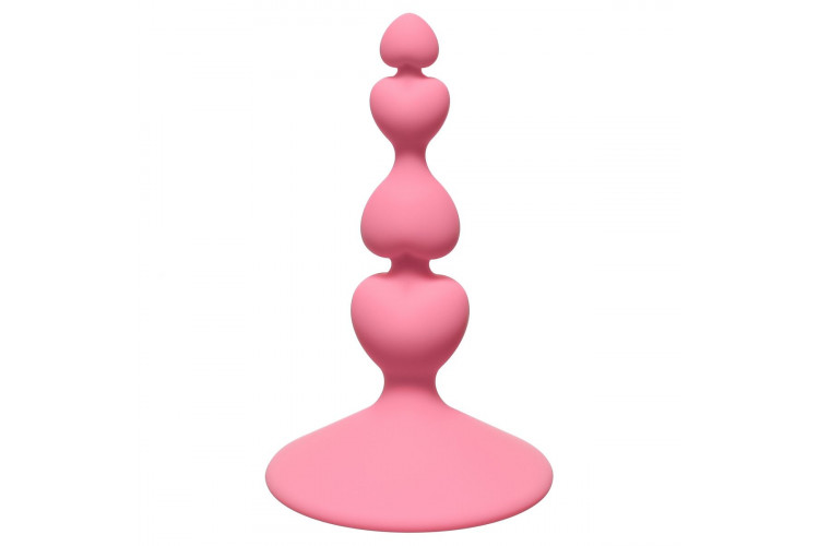Розовая анальная пробка Sweetheart Plug Pink - 10 см.