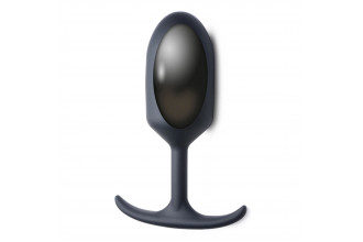 Черная анальная пробка с утяжелением Premium Silicone Weighted Anal Plug XL - 16,8 см.