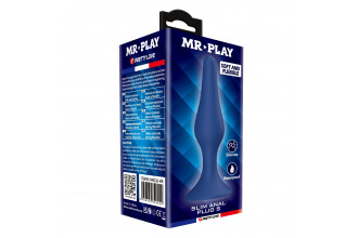 Синяя анальная пробка Slim Anal Plug S - 10,3 см. Синяя анальная пробка Slim Anal Plug S - 10,3 см.