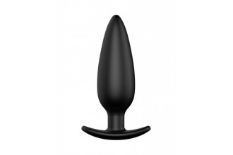 Черная анальная пробка №07 Self Penetrating Butt Plug - 12 см.