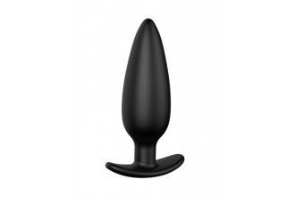 Черная анальная пробка №07 Self Penetrating Butt Plug - 12 см.
