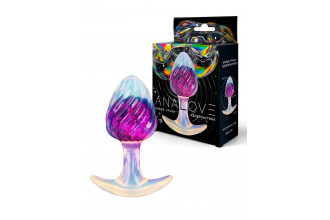 Лиловая анальная пробка - 9 см.